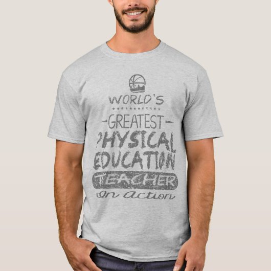 T-shirt Le plus grand professeur de PE de l'éducation (Devant)