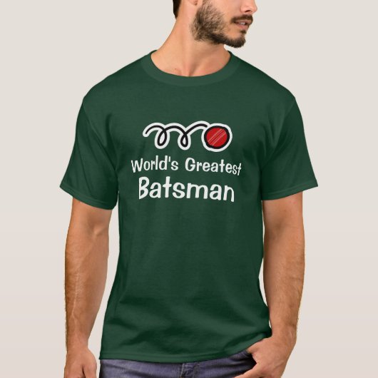 T-shirt Le plus grand tee - shirt batteur de cricket du mo (Devant)