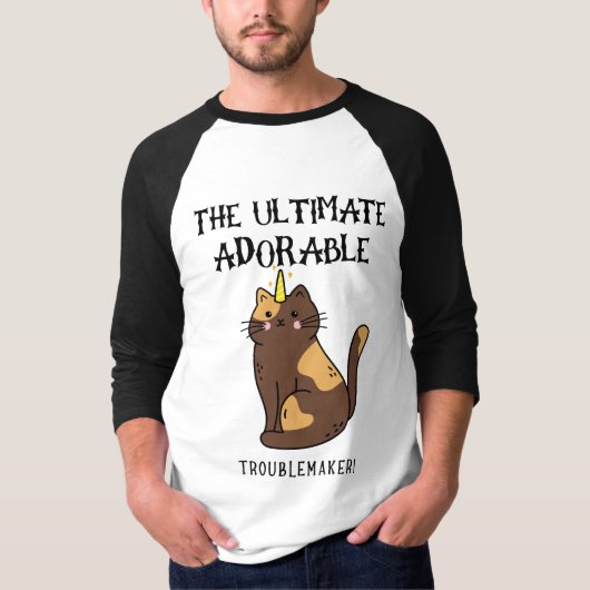 T-shirt Le plus jeune adorable fauteur de troubles (Devant)