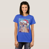 T-shirt Le plus mignon chien de Noël jamais vu ! (Devant entier)