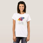 T-shirt Le point-virgule mon histoire n'est pas terminé (Devant entier)