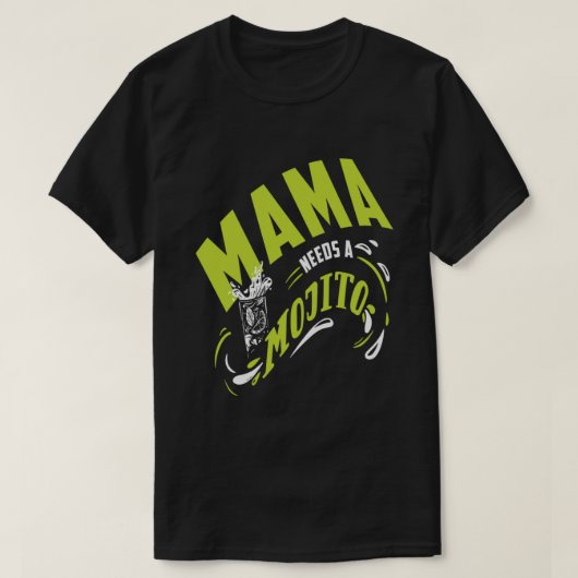 T-shirt Le poison de Mama Needs A (Design devant)