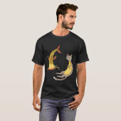 T-shirt Le Poisson-chat et le Chat (Devant entier)