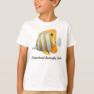 T-shirt Le poisson de papillon de Copperband badine le