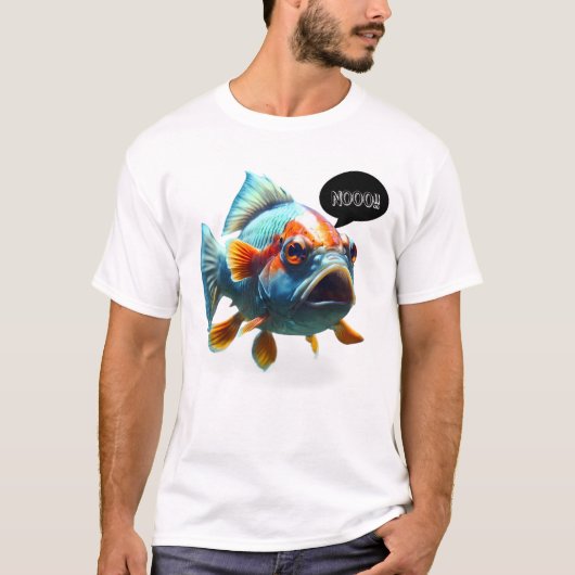 T-shirt Le poisson en colère (Devant)