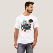 T-shirt Le poisson en colère (Devant entier)