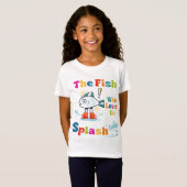T-Shirt Le poisson qui aime faire des éclaboussures (Devant entier)