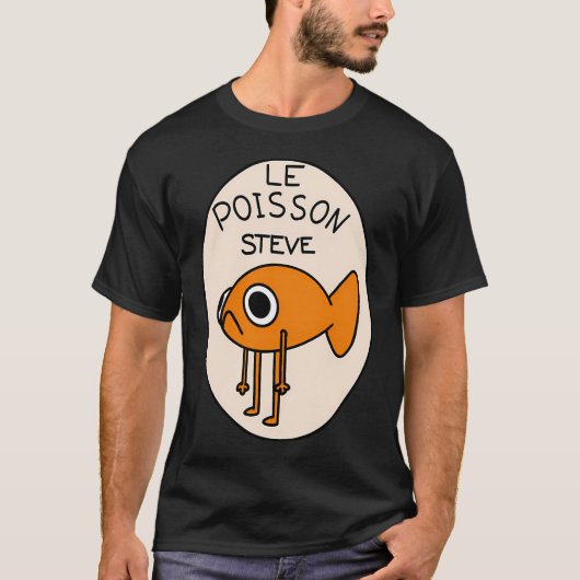T-shirt Le Poisson Steve (Devant)
