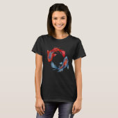 T-shirt Le poisson Yin Yang Koi (Devant entier)