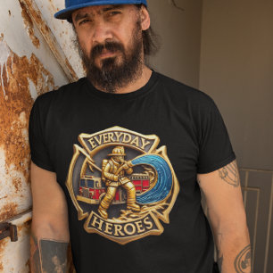 T-shirt Le pompier héroïque