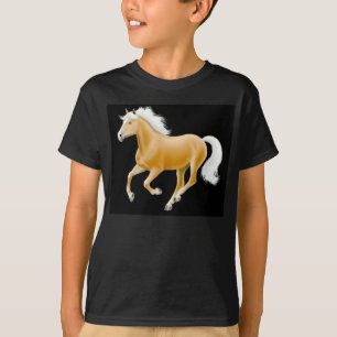 T-shirt Le poney de palomino de Haflinger badine le