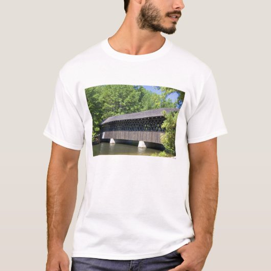 T-shirt Le pont couvert de Stone Mountain à Stone (Devant)