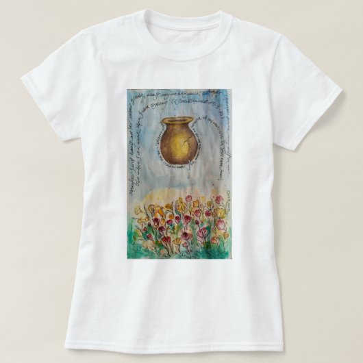 T-shirt Le pot criqué (Design devant)