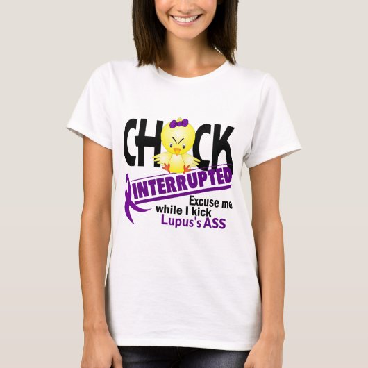 T-shirt Le poussin a interrompu 2 lupus (Devant)