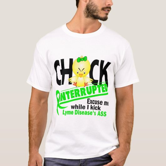 T-shirt Le poussin a interrompu la maladie de 2 Lyme (Devant)