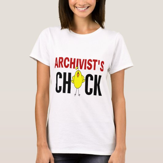 T-shirt Le poussin de l'archiviste (Devant)