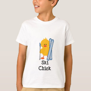 T-shirt Le poussin de ski badine le sweatshirt