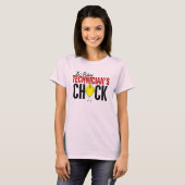 T-shirt Le poussin du technicien en rayons X (Devant entier)