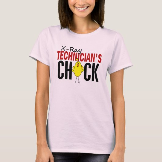 T-shirt Le poussin du technicien en rayons X (Devant)
