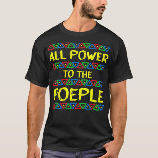T-shirt Le Pouvoir Au Peuple Histoire Noire Histoire Afric