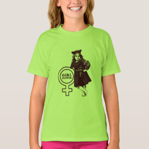 T-shirt Le pouvoir des filles Vintage pour les filles Choi