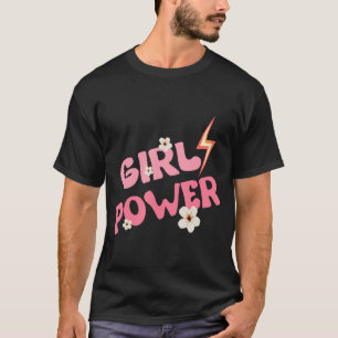 T-shirt Le Pouvoir Vintage Pour Les Femmes Fortes