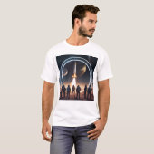 T-shirt "Le premier aperçu d'Ape aux étoiles" (Devant entier)
