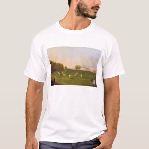 T-shirt Le premier match grand du cricket a joué par des