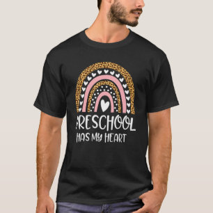 T-shirt Le préscolaire a mes oreilles Rainbow Teacher Vale