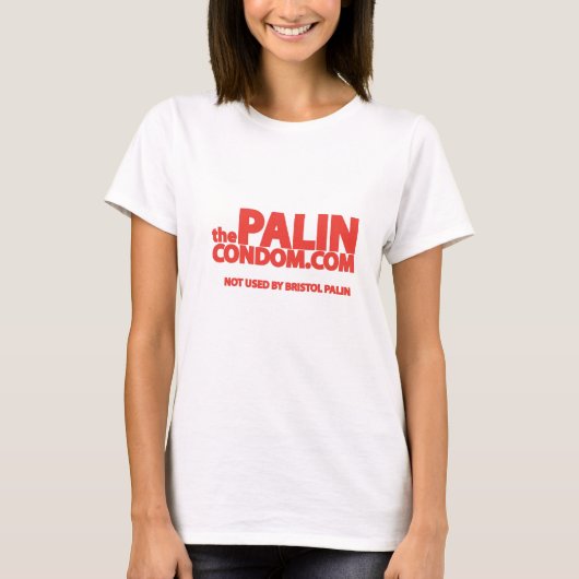 T-shirt Le préservatif de Palin (Devant)