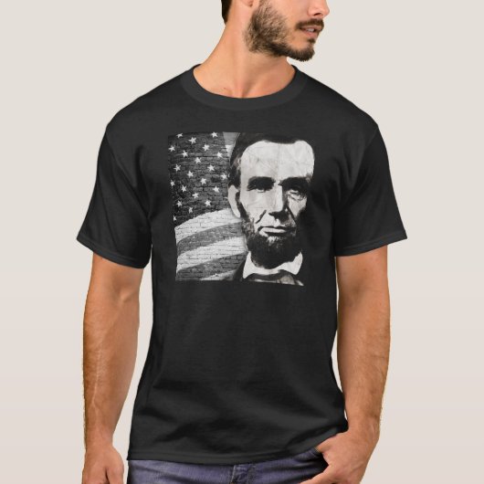 T-shirt Le Président Abraham Lincoln (Devant)