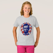 T-shirt Le président Abraham Lincoln Étoiles et rayures (Devant entier)