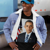 T-shirt Le président Barack Obama, 1er mandat Portrait Off