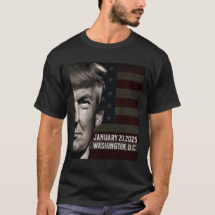 T-shirt Le Président Donald Trump 2025 Date d'ouverture