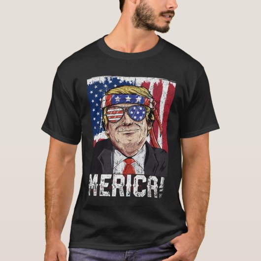 T-shirt Le président Donald Trump Amérique (Devant)