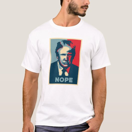 T-shirt Le président Donald Trump Nope (Devant)