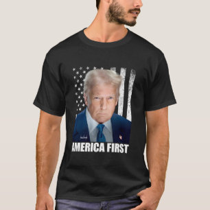 T-shirt Le président Donald Trump USA : l'Amérique d'abord