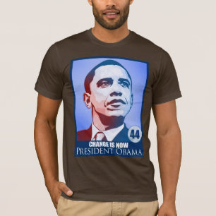 T-shirt Le Président Obama, changement est maintenant