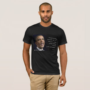 T-shirt Le président Obama et la citation "Faire des progr