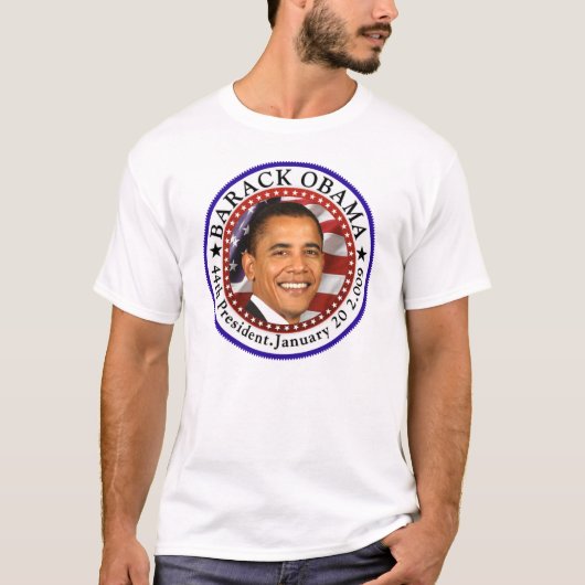 T-shirt Le Président Obama Inauguration (Devant)