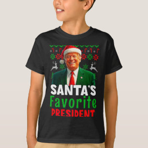 T-shirt Le président préféré du Père Noël Santa Trump Xmas