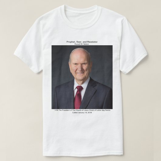 T-shirt Le Président Russell M. Nelson (Design devant)