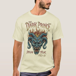 T-shirt Le Prince Sombre : Tournée Rock Vintage 80