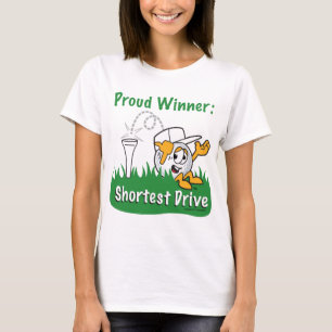 T-shirt Le prix de trou le plus court d'entraînement pour