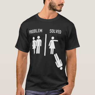 T-shirt Le problème est résolu mariage drôle contre divorc