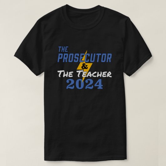 T-shirt Le Procureur et le Professeur Harris Walz 2024 (Design devant)