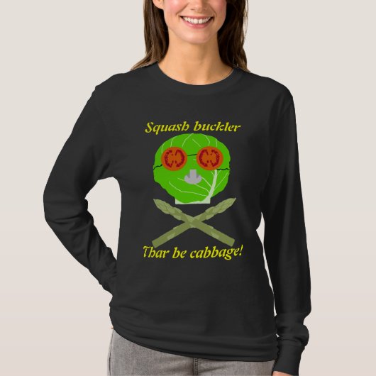 T-shirt le producepirate, bouclier de courge, Thar soit (Devant)