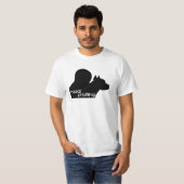 T-shirt Le profilage racial est la discrimination, BSL (Devant entier)