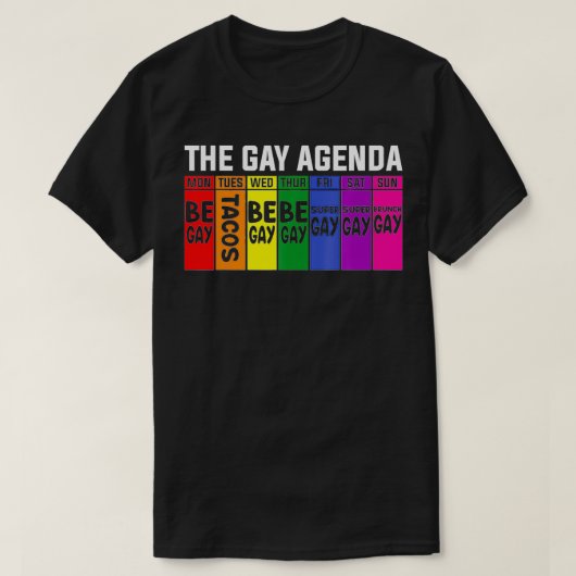 T-shirt Le programme gay LGBT Pride (Design devant)