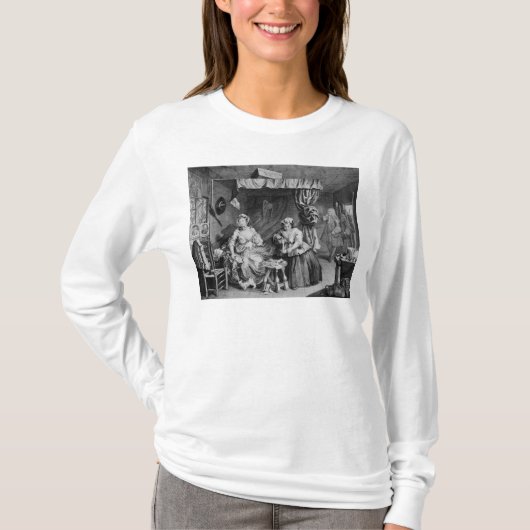 T-shirt Le progrès d'une prostituée (Devant)